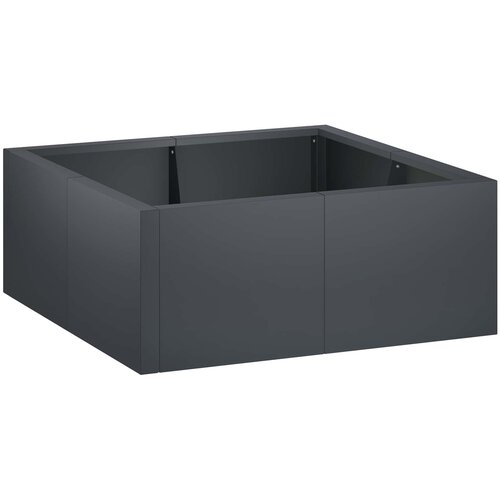  Zid za zadržavanje 4 kom. 100 x 100 x 30 cm Čelik Antracit Cijene