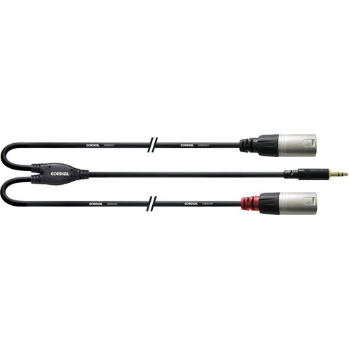 Cordial CFY 3 WMM-LONG avdio adapterski kabel [1x 3\,5 mm banana mo&scaron;ki konektor - 2x mo&scaron;ki konektor XLR] 3.00 m črna, (20429774) Cene