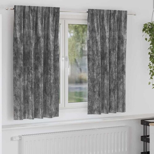 Bar&scaron;unaste zavjese sa zavjesama 2 pcs Siva 175 x 140 cm Bar&scaron;un Cijene