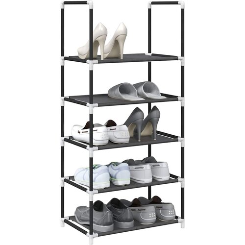 vidaXL Stalak za cipele 5 nivoa crni 44x28x94 cm netkana tkanina Cijene