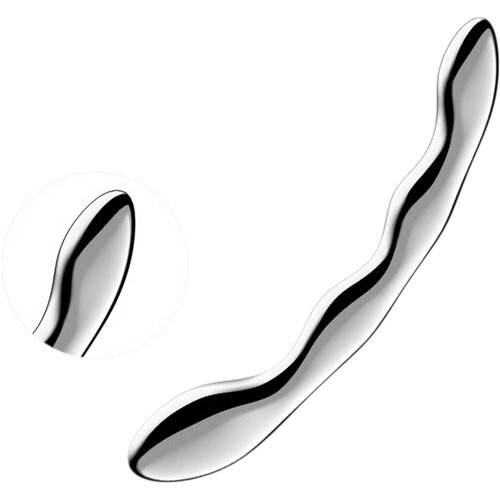 Satisfyer Cosmic Crest 2 &amp;ndash; valoviti kovinski dildo (srebrn) Slike