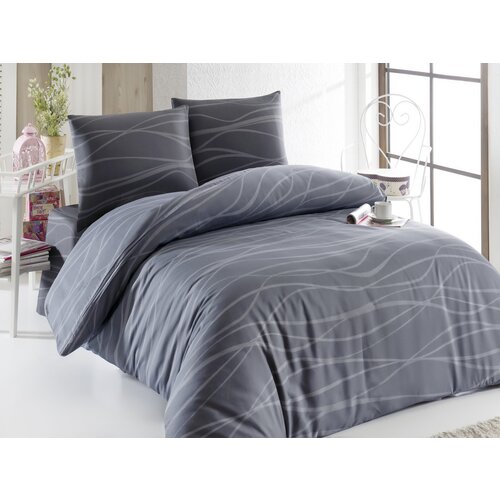 Hanah home komplet posteljine Verda, 160x220cm, Siva Slike