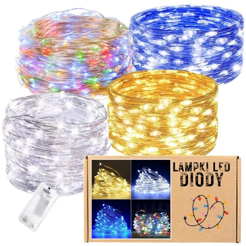 Zolta LED osvetlitev, žice na baterije, lučke za božično drevo, 20 LED diod, 2 m, hladno, toplo, (5000092421) Cene