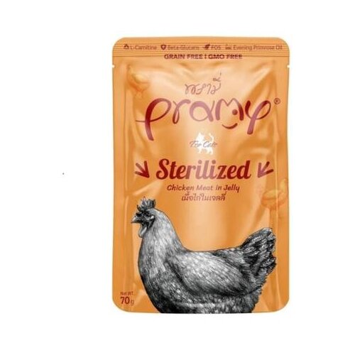 Pramy Cat Functional Sterilised - Piletina u želeu 70g Cene