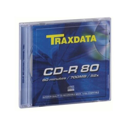  CD-R, TRAXDATA, 80 min, 52X, SLIMBOX Cene