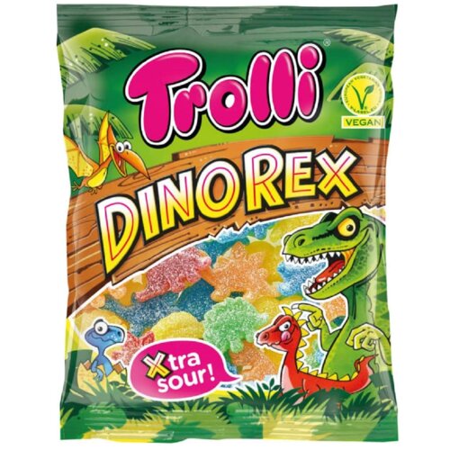 Nepoznato Gumene bombone TROLLI Dinorex 100g Cene