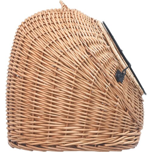 vidaXL Transporter za mačke 60 x 45 x 45 cm od prirodne vrbe Cijene