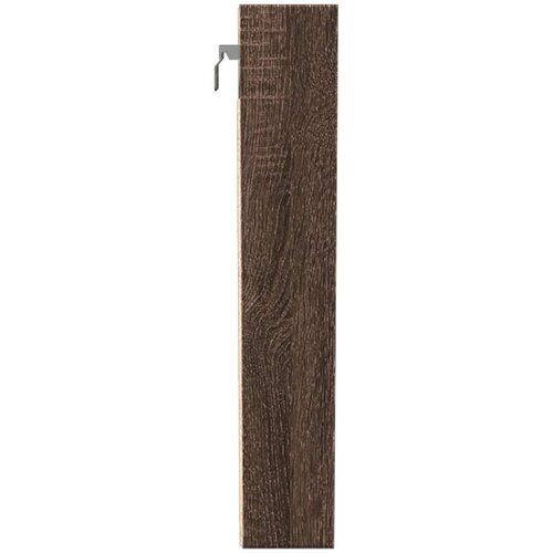  Vitrina boja smeđeg hrasta 100x8,5x50 cm od konstruiranog drva Slike