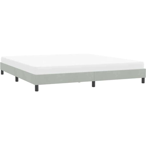VidaXL Okvir kreveta bez madraca svijetlo sivi 180x210 cm bar&amp;scaron;un Slike