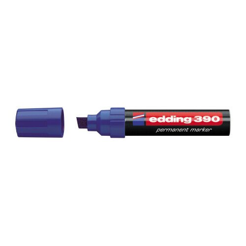 Edding marker permanent 390 4-12mm, deblji, kosi vrh plava ( 08M390E ) Cene