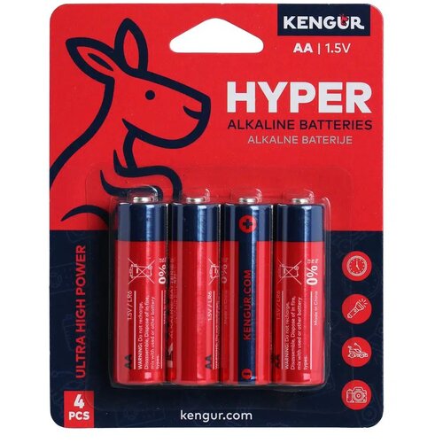 Kengur hyper, alkalna baterija, LR6 AA, 4K Cene