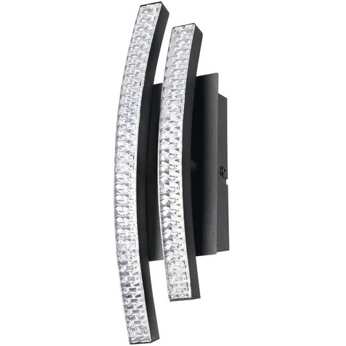 Eglo LED zidna lampa LEJIAS 8W 28,5 cm crna kristalni efekat 99803 Slike