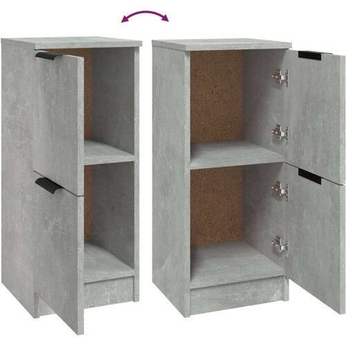  Komoda siva boja betona 30 x 30 x 70 cm od konstruiranog drva Slike