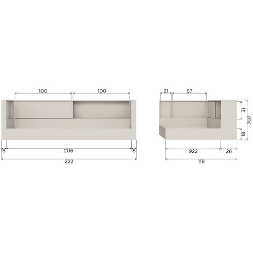WOOOD Bijeli krevet od masivnog bora bez podnice 90x200 cm Carter &amp;ndash; Slike