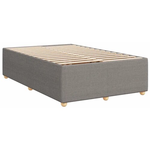  Boxspring krevet s madracem Sivosmeđa 120 x 190 cm Tkanina - Sivosmeđa 120 x 190 cm Dizajn linija Slike
