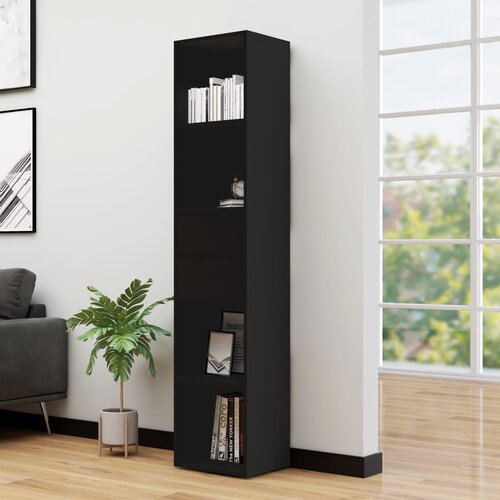 Furnova Knjižna omara črna 36x30x171 cm iverna plo&amp;scaron;ča, (21951026) Slike