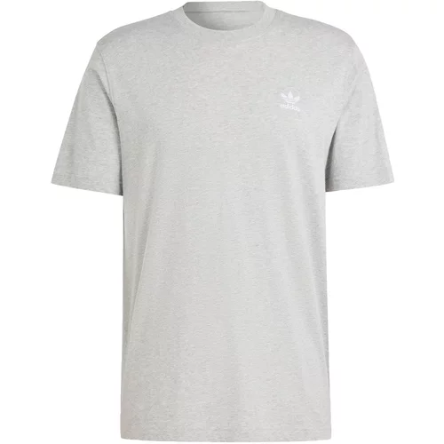 Adidas Majica 'Trefoil Essentials' svetlo siva / bela