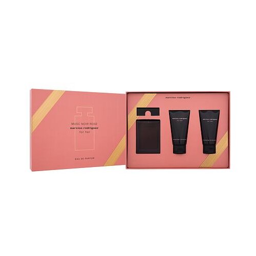 Narciso Rodriguez For Her Musc Noir Rose darilni set parfumska voda 50 ml + losjon za telo 50 ml + gel za prhanje 50 ml za ženske Cene