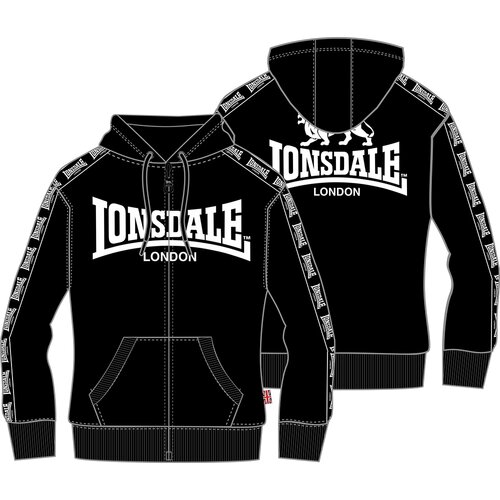 Lonsdale Men's hooded zipsweat jacket regular fit Slike