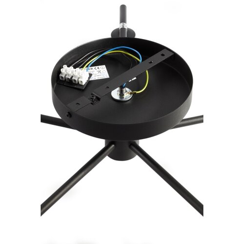 Jupiter 2046 - plafonska visilica prato 5xG9/10W/230V crna/prozirna Slike