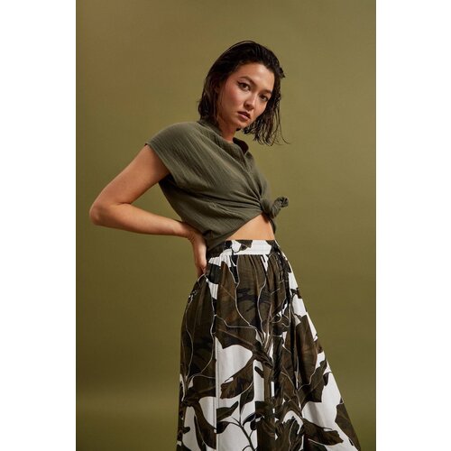 Marisse Women's Shirt L-Ko-4363 D.Olive Cene