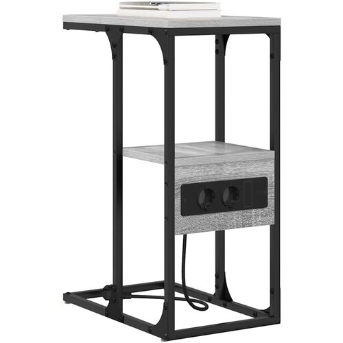  Noćni ormar s ladicama Sivi hrast sonoma 41.5 x 26 x 60.5 cm Slike