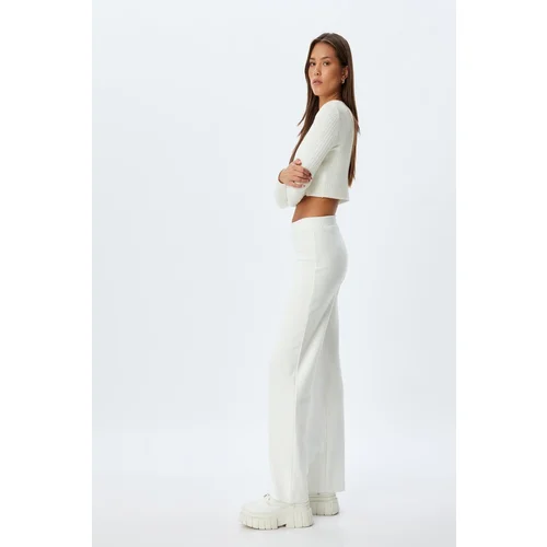 Koton Ecru Women's Trousers