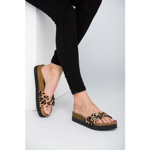 Fox Shoes Leopard Women's Slippers Cene