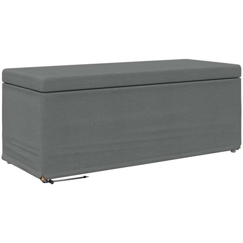  Stolica Tamno siva 101 x 41 x 40 cm Tkanina i konstruirano drvo - Tamno siva 100 cm tkanina Slike