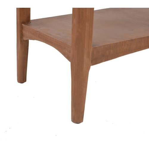  Konzolni stol od masivne jelovine 126 x 40 x 77,5 cm smeđi Slike