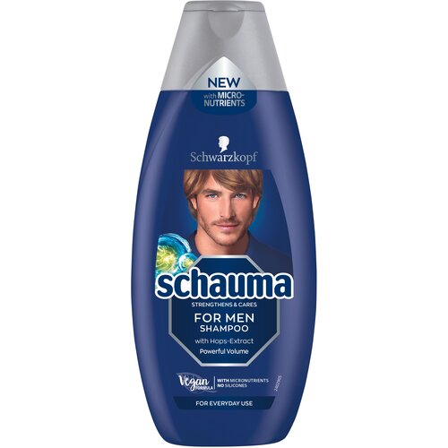 Schauma Men Classic Shampoo &amp;scaron;ampon za vse vrste las 400 ml za mo&amp;scaron;ke Slike