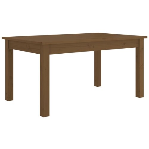 Maison Chic Klubska mizica - kavna mizica - Nizka mizica medeno rjava 80&amp;times;50&amp;times;40 cm trdna borovina, (21754546) Slike
