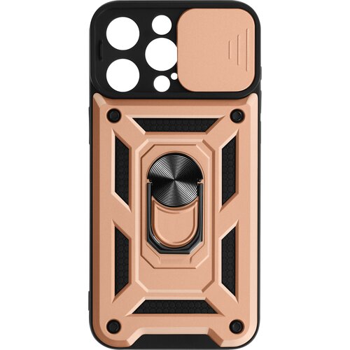 AVIZAR Ovitek za iPhone 15 Pro Max, odporen proti udarcem, podpora za prstan, za&amp;scaron;citen s kamero - rožnato zlato, (20826556) Slike