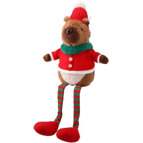 Festa Winter Coco, novogodi&amp;scaron;nja dekoracija, kapibara, crvena, 50cm Slike
