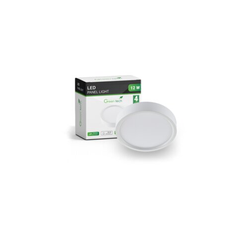  LED panel 12W, 4200K, nadgradni, okrugli CX-R02-12NW Slike