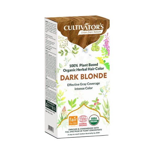CULTIVATOR'S Organic Herbal Hair Color - Dark Blonde Cene