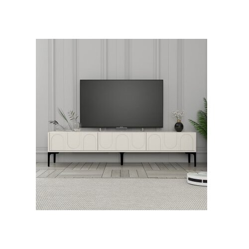 Hanah home TV komoda Lyon 42 krem-crna Cene