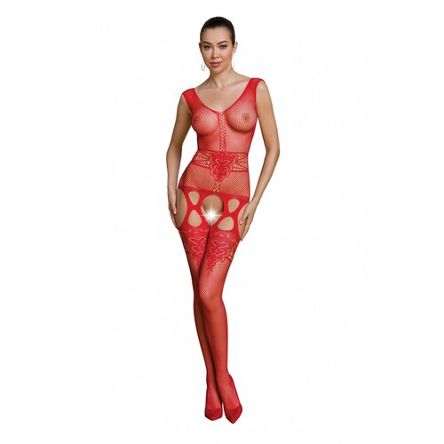  Crveni mrežasti bodystocking &amp;mdash; BS014 Slike