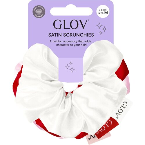 Glov Scrunchies 3 Pack M - White/Pink/Red Cene