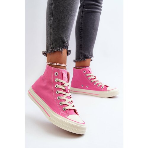Big Star Women's High Sneakers Pink Slike