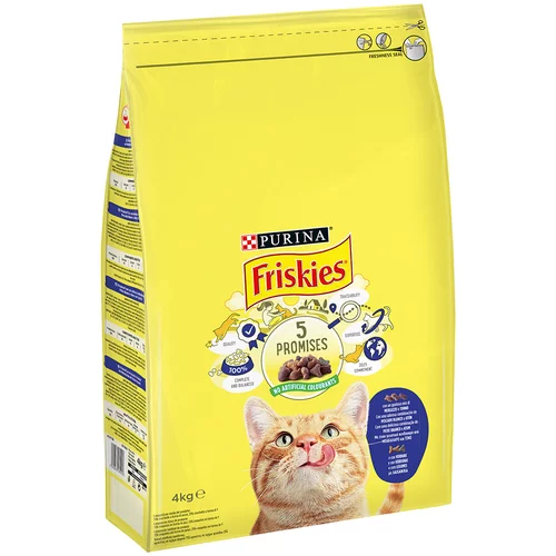 Friskies PURINA Adult za mačke s bakalarom i povrćem - 2 x 4 kg