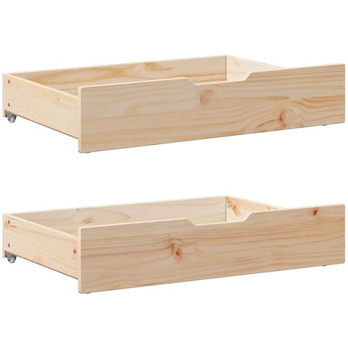 vidaXL Izvlečna dnevna postelja s predali 80x200 cm trdna borovina Cene