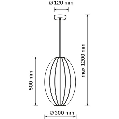  Luster na sajli KAREI 1xE27/20W/230V prečnik 30 cm bela Slike