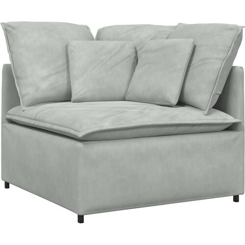  Modularna sofa s jastucima, bar&amp;scaron;unasta, svijetlosiva Slike