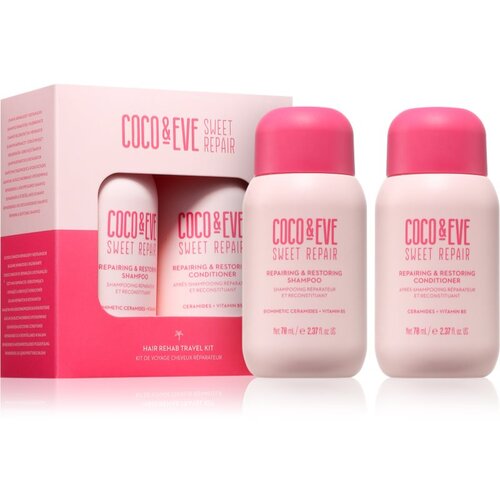 Coco & Eve Sweet Repair Hair Rehab Travel Kit Potovalni set za poškodovane in barvane lase 2x70 ml Cene