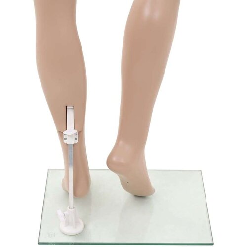  Seksi ženska lutka za izlog sa staklenim postoljem bež 180 cm Slike