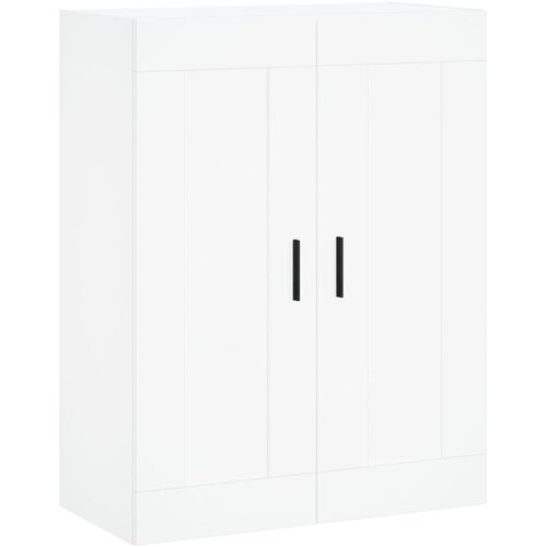  Visoka komoda bijela 69,5x34x180 cm konstruirano drvo Slike