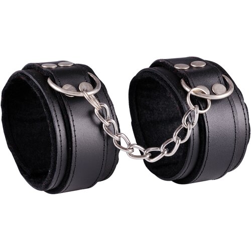 Dominate Me Leather Ankle Cuffs D22 Black-Black Cijene