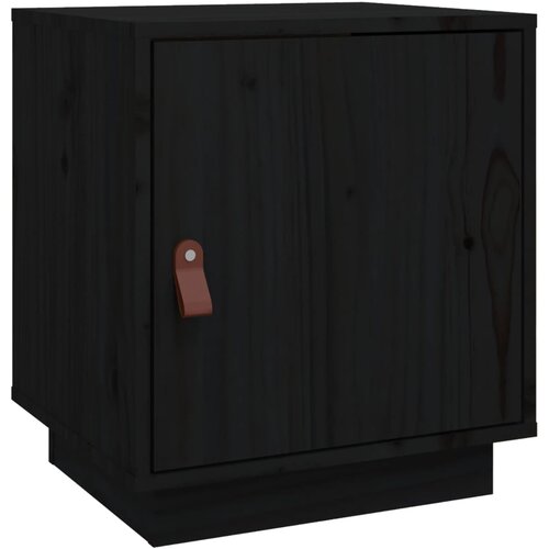 Maison Chic Nočna omarica - Nočna miza črna 40x34x45 cm trdna borovina, (21688343) Slike