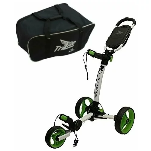 Axglo TriLite SET White/Green Ručna kolica za golf
